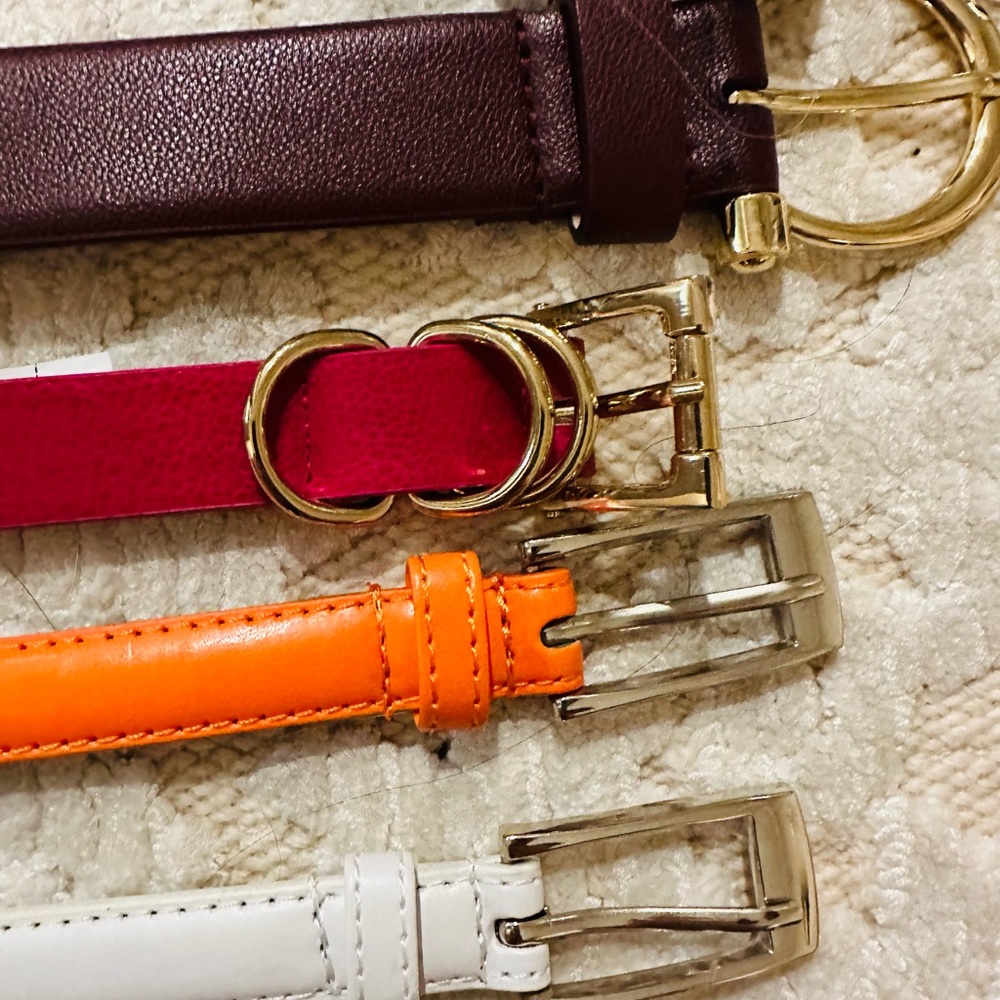 Eight extra large woman’s belts